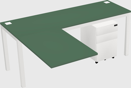 L-shaped desk