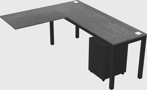 L-shaped desk