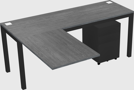 L-shaped desk