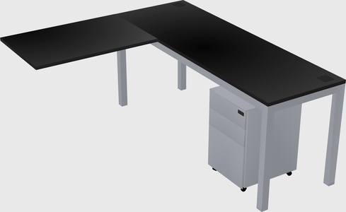 L-shaped desk