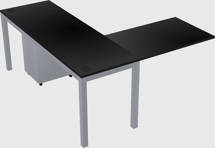 L-shaped desk