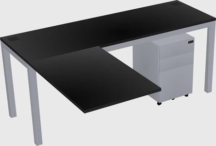 L-shaped desk