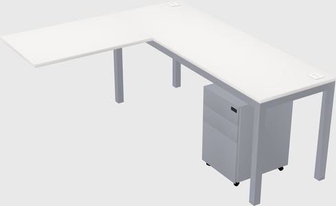 L-shaped desk