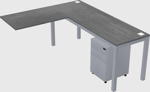 L-shaped desk
