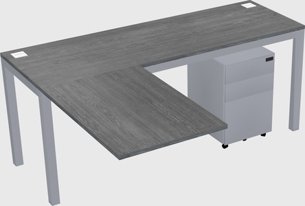 L-shaped desk