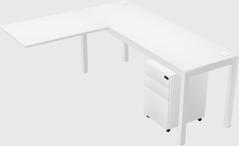 L-shaped desk