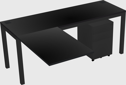 L-shaped desk