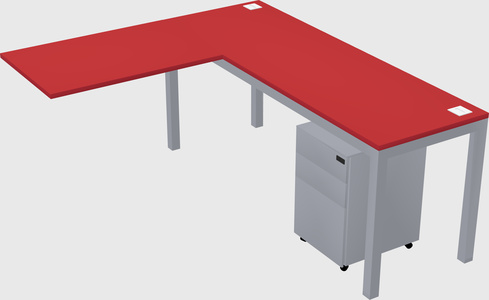 L-shaped desk
