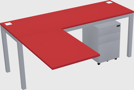 L-shaped desk