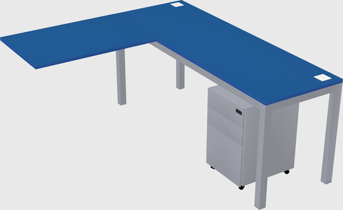 L-shaped desk