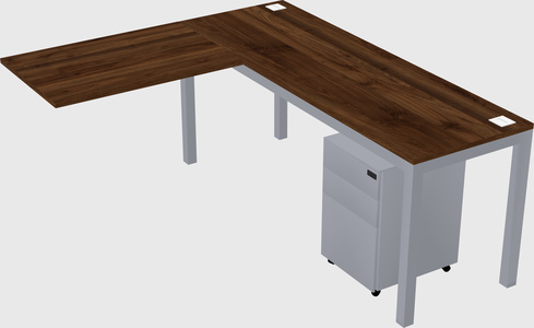L-shaped desk