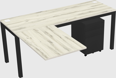 L-shaped desk