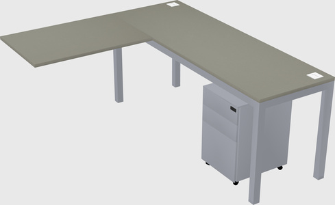 L-shaped desk