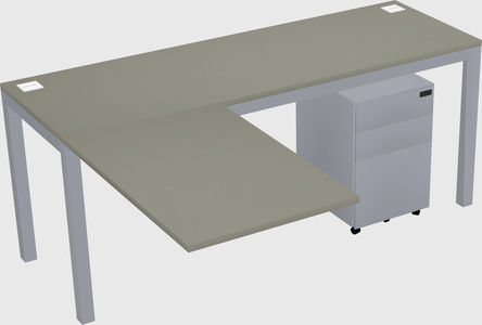 L-shaped desk