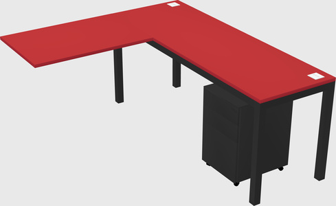 L-shaped desk