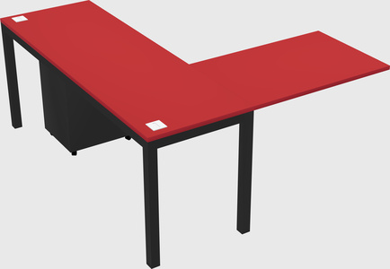 L-shaped desk