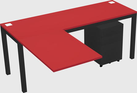 L-shaped desk