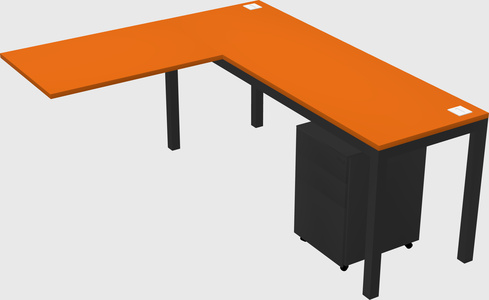 L-shaped desk