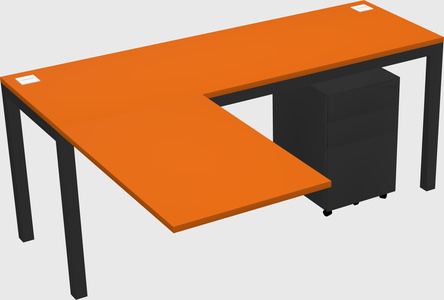 L-shaped desk