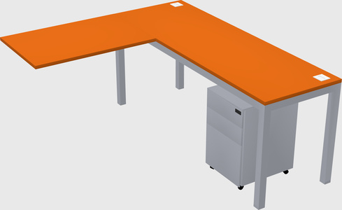L-shaped desk