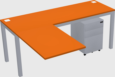 L-shaped desk