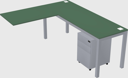 L-shaped desk