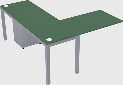 L-shaped desk