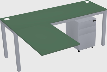 L-shaped desk