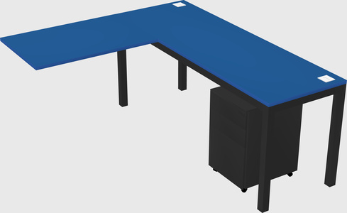 L-shaped desk
