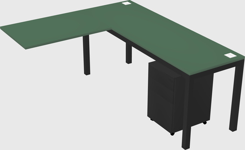 L-shaped desk