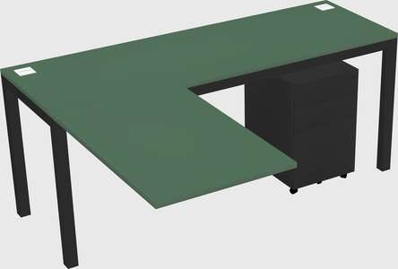 L-shaped desk