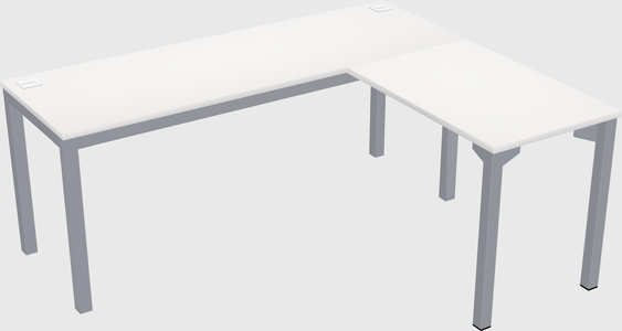L-shaped desk