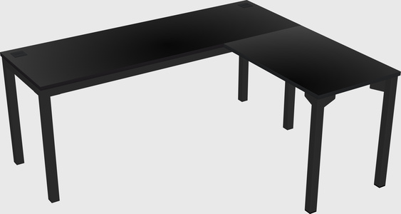 L-shaped desk