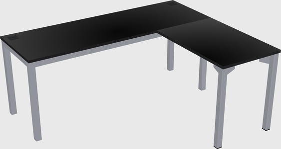 L-shaped desk