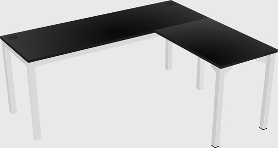 L-shaped desk