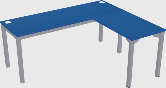 L-shaped desk