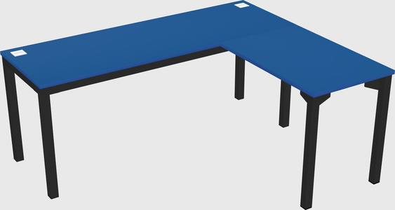 L-shaped desk