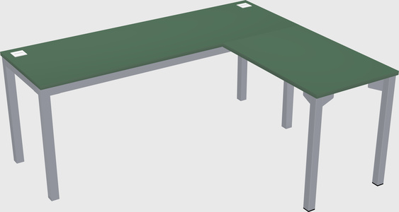 L-shaped desk