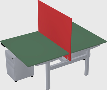 Shared electric desk