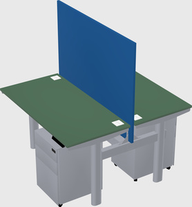 Shared electric desk
