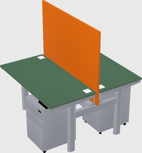 Shared electric desk