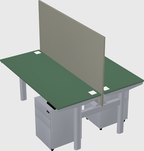 Shared electric desk