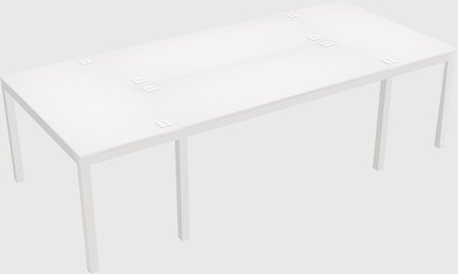 Shared office desks