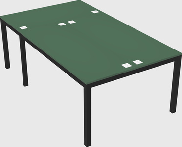 Shared office desks