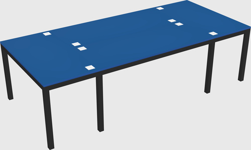 Shared office desks