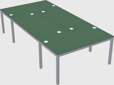 Shared office desks