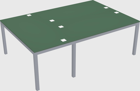 Shared office desks