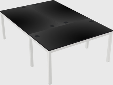 Shared office desks