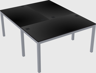 Shared office desks