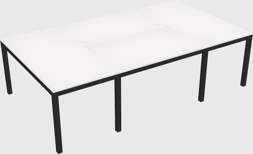 Shared office desks